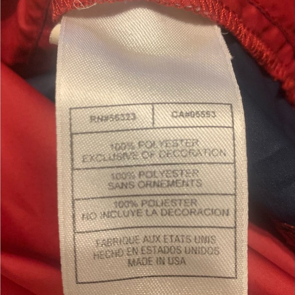 Nike Windbreaker VTG USA Air Force Track & Field Red Size X-LARGE Made USA - Picture 4 of 7